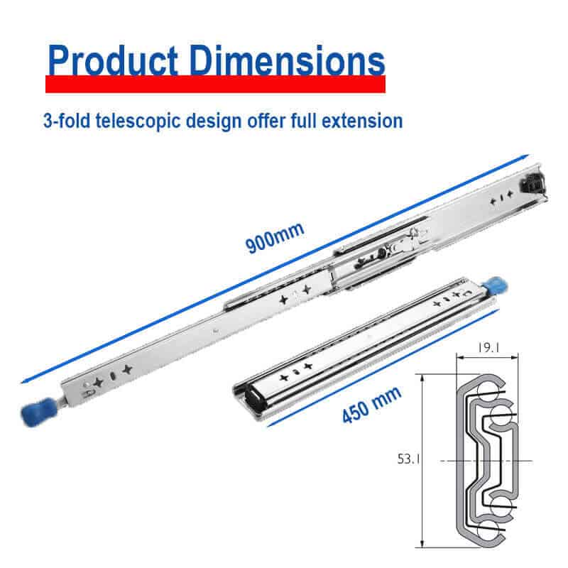How to choose heavy duty drawer slides 115kg Product Dimensions heavy duty drawer slides